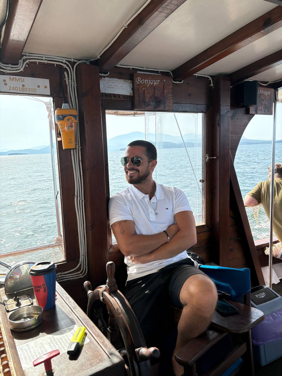 Captain Dimitris from Amvrakikos Cruises