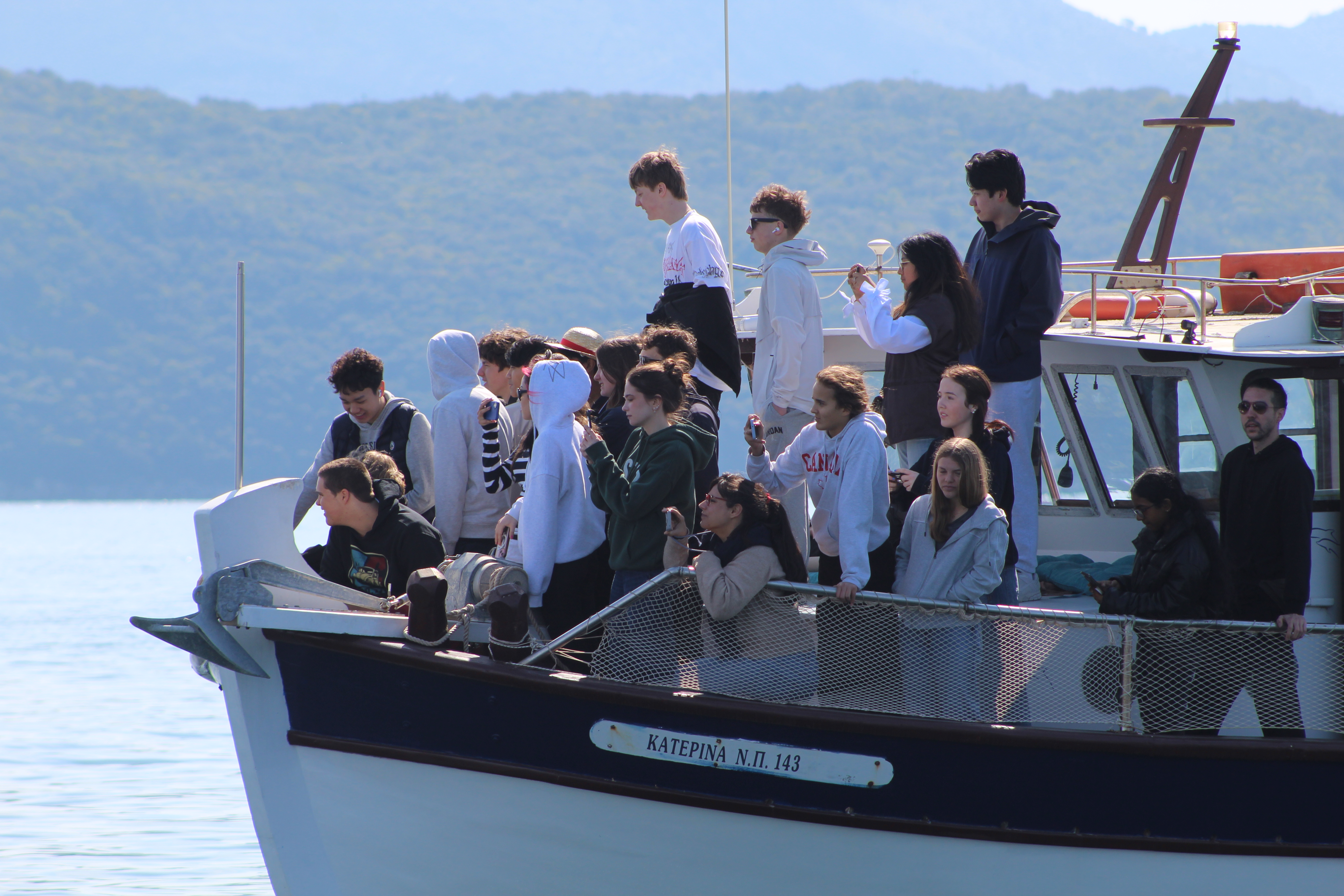 Students on the Ambracian Gulf
