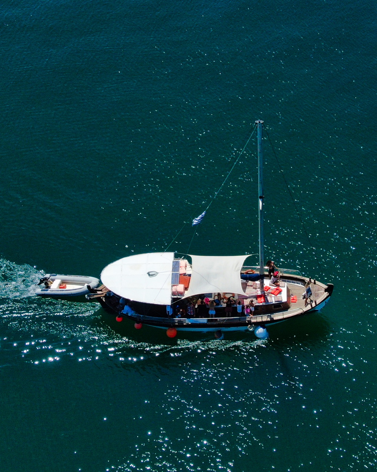 Sailing on the Gulf - aerial