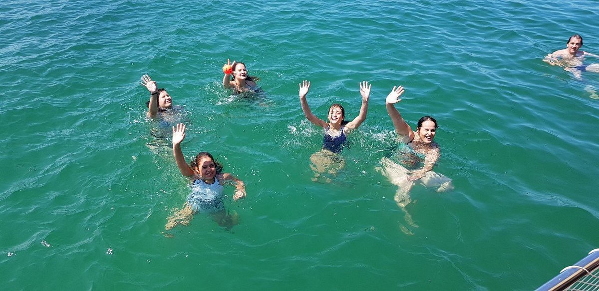 Swimming stop during the Amvrakikos cruise